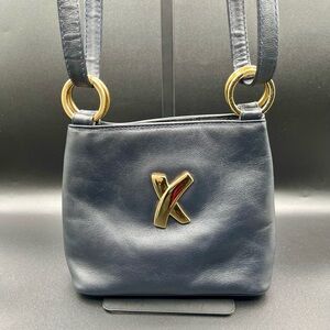 PALOMA PICASSO Black Leather Shoulder & Crossbody Bag.